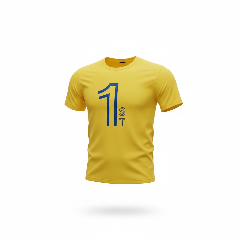 1st Mens Shirt Gold and Blue
