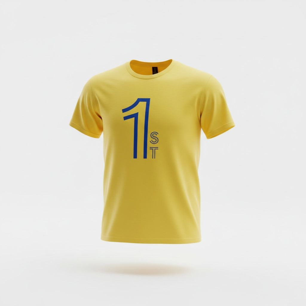 1st Mens Shirt Gold and Blue